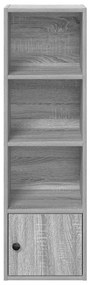 Estante 31x24x102 cm derivados de madeira cinzento sonoma