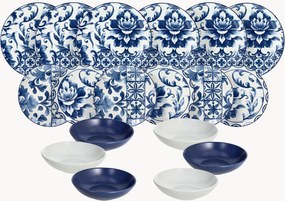 Serviço de mesa em porcelana Madison Ortigia, conjunto de 18