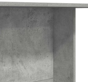 Mesa de jantar vidaXL Cinza Concreto 110x60x75 cm Madeira engenheirada