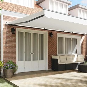 Toldo Retrátil Automático Branco 600 x 350 cm