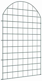 vidaXL Conjunto de Cerca para Lago 8 pcs Verde 50 x 80 cm Aço