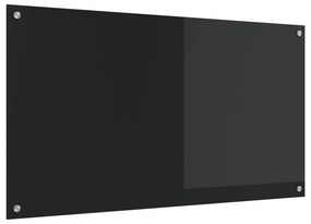 vidaXL Proteção de Cozinha Preto 110 x 60 cm vidro temperado