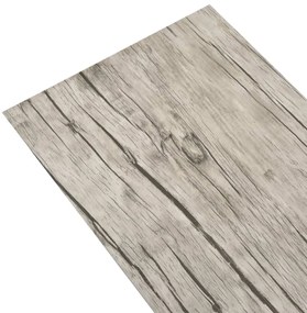 Tábuas soalho não-autoadesivas PVC 4,46 m² 3 mm cinza-claro