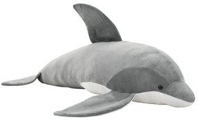 Golfinho de peluche cinzento