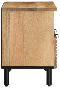 Móvel de TV 70x33x46 cm madeira de mangueira maciça castanho