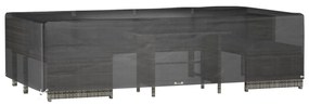 Capa p/ mobiliário de jardim 12 ilhós 315x160x75 cm retangular