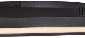 Plafon de design preto com branco incluindo LED com 3 níveis de dimerização - Xavi Design