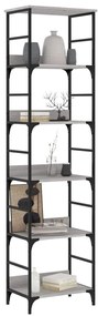 Estante 50x33x188,5 cm derivados de madeira cinzento sonoma