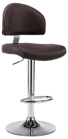 Bancos de bar 2 pcs couro artificial castanho