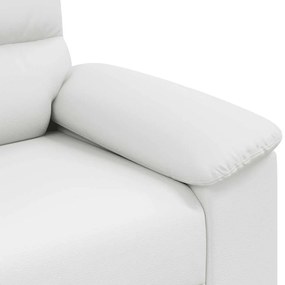 Poltrona 60 cm couro artificial branco