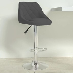 vidaXL Banco de bar veludo cinzento-escuro
