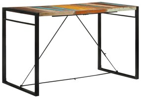 Mesa de bar 175x90x110 cm madeira recuperada maciça