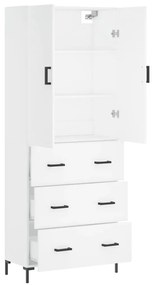 Armário alto 69,5x34x180 cm derivados de madeira branco