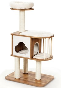 Postes de arranhar para condomínio de 56 polegadas, escada, árvore de brincar para gatos