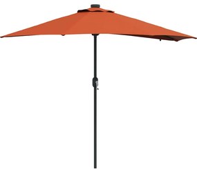 Guarda-sol de Jardim Terracota 294 x 150 x 223 cm tecido