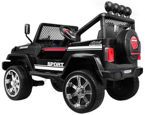 Jipe elétrico para Crianças NEW Raptor DRIFTER 4 x 4, 12V Rodas Espuma EVA, Assento couro Preto