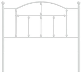 Cabeceira de cama 100 cm metal branco