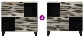 Armários e Estantes para Armazenamento de Mídia Branco e Preto