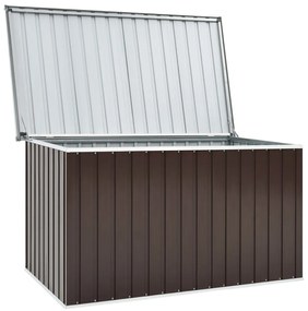 Caixa de arrumação para jardim 171x99x93 cm castanho