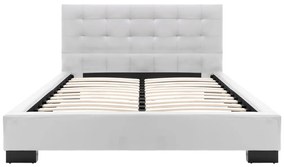 Estrutura de cama 120x200 cm couro artificial branco