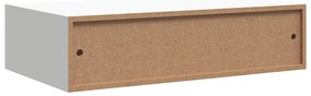 Prateleiras de parede com gavetas 2pcs MDF 40x23,5x10 cm branco