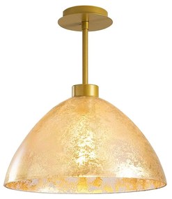 Candeeiro de Teto Bergama – Dourado – Diâmetro 34 cm, Altura 37 cm
