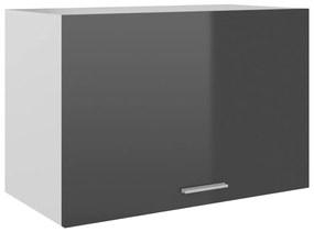 vidaXL Armário de parede “Lyon” 60x31x40cm cinza brilhante
