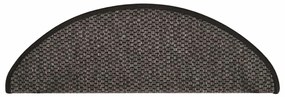 Tapetes escada adesivos aspeto sisal 30pcs 65x21x4 cm antracite