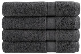 Toalhas de sauna premium SOLUND 4pcs 80x200cm 600gsm antracite