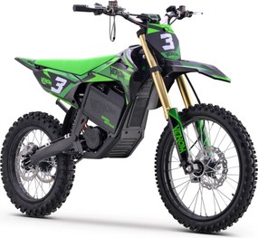 Mota cross para crianças Motocross Motors Venom – 8000W, 3 modos de condução Verde