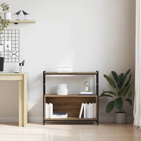 Estante para Livros vidaXL Artisan Carvalho 80x30x78,5 cm Madeira Enge