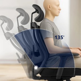 Cadeira de escritório Elisha Preto