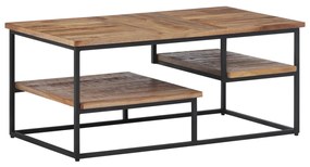 Mesa de centro 90x50x39 cm teca recuperada maciça