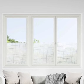 vidaXL Filme de Janela Estática Padrão de Estrela 90 x 500 cm PVC