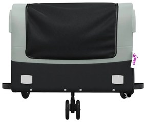 Reboque para bicicleta 45 kg ferro preto e cinza