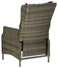 3 pcs conjunto de jantar para jardim castanho