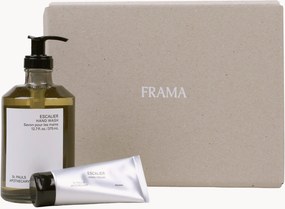 Caixa de presente para cuidados das mãos Escalier (semente de cenoura, cardamomo, vetiver e laranja sanguínea), conjunto de 2