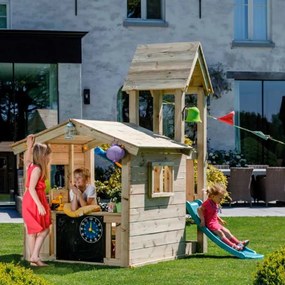 Parque Exterior infantil madeira e escorrega Torre MINI LOOK-OUT "S"