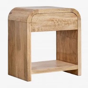 Pack De 2 Mesas De Cabeceira Retangulares 45x30 Cm Em Madeira De Manga E Mdf Shelby Madeira De Manga - Sklum