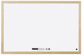 Quadro Branco Magnético 45x60cm com Moldura em Carvalho – Bi-Office Budget
