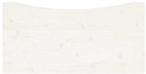 Tampo de secretária 100x60x2,5 cm pinho maciço branco