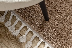 Tapete BERBER 9000 bege Franjas berbere marroquino shaggy