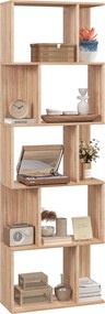 Estante em S 5 Níveis 60x24x184,5 cm Efeito Madeira Natural