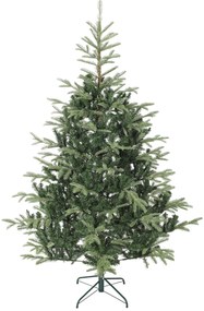 Árvore de Natal Artificial 210 cm com 1123 Ramos Densos e Suporte Metálico Dobrável para Interior Verde