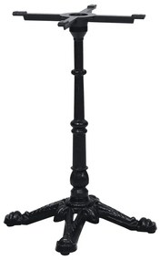 vidaXL Perna para mesa de bistrô 52x52x72 cm ferro fundido preto