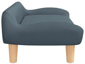Cama para cães 70x40x24 cm tecido cinzento-escuro