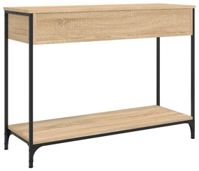 Mesa consola 100x34,5x75cm derivados de madeira carvalho sonoma