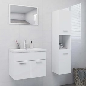 Conjunto de móveis de casa de banho contraplacado branco