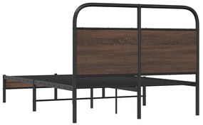 Estrutura cama s/ colchão derivados madeira carvalho castanho