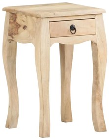 Mesa de cabeceira 28x28x46 cm madeira de mangueira maciça